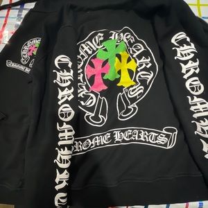 Authentic Chrome Heart zip up jacket